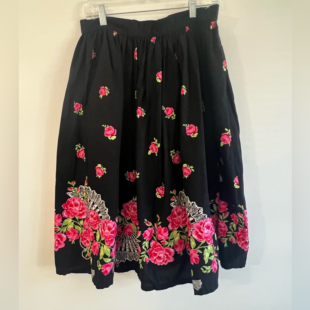 The Oblong Box Shop Roses Skirt